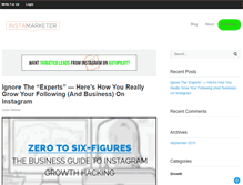 Tablet Screenshot of instamarketer.com